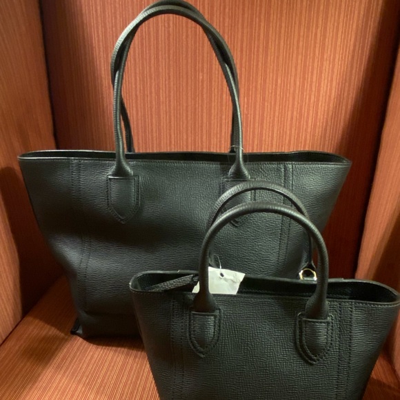 Longchamp MAILBOX Top handle tote large (Black Leather) - Picture 7 of 8